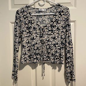 Cute Flower Hollister Top